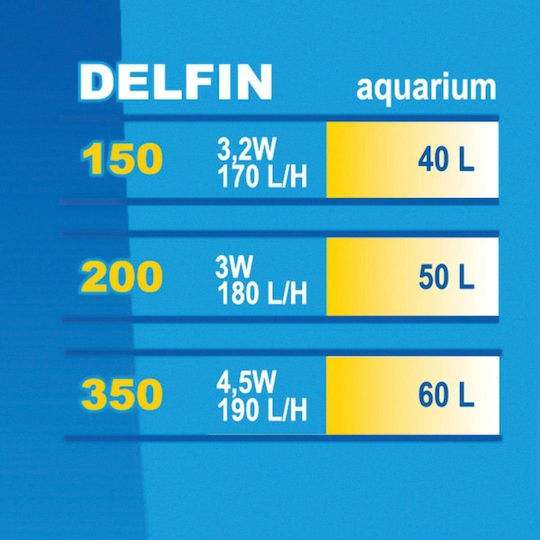 Happet Internal Filter 3.2W for Aquariums up to 40lt