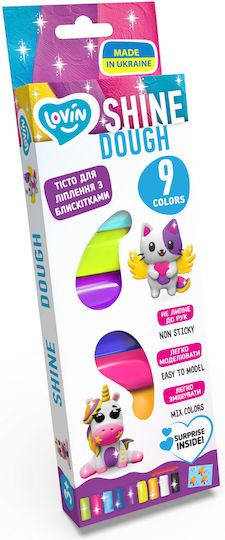 Okto Shine Plasticine for 3+ Years, 9 Pieces