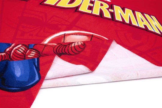 Dimcol Spider-man Kids Beach Towel Red Spiderman 140x70cm