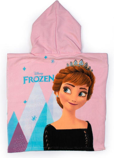 Dimcol Strandponcho Schnelltrocknend Disney Home Frozen 38 50x100 Rosa 100% Mikrofaser
