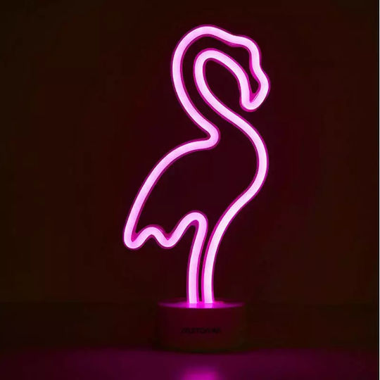 Muitomas Neon Διακοσμητικό Φωτιστικό LED Φλαμίνγκο 27.5x18.5x4.3εκ.