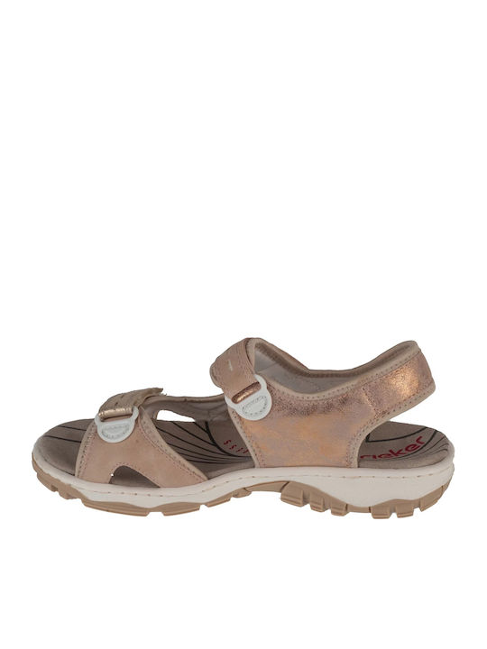 Flache Sandalen für Damen in Rosa Farbe