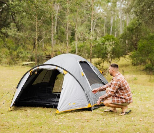 OZtrail Genesis Ii 3v Dome Σκηνή Camping Igloo Μαύρη με Διπλό Πανί 3 Εποχών για 3 Άτομα 305x205x125εκ.