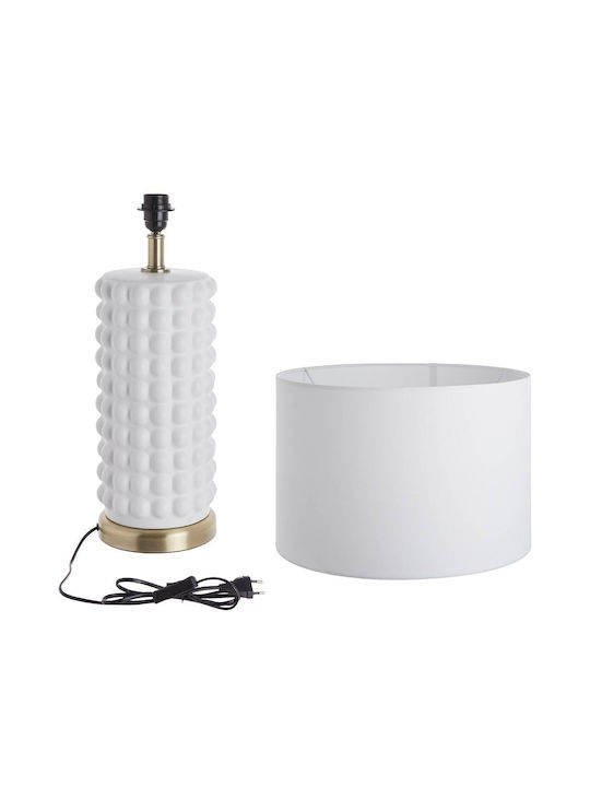 Butlers Ceramic Table Lamp with Beige Shade and Base