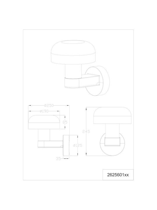 Trio Lighting Fraser Lumină de exterior montată pe perete