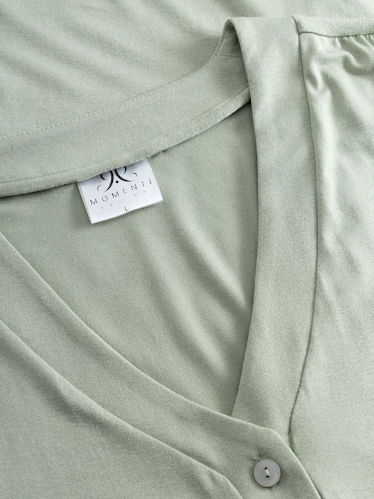 Momenti Per Me Set Pijamale pentru Femei Verde
