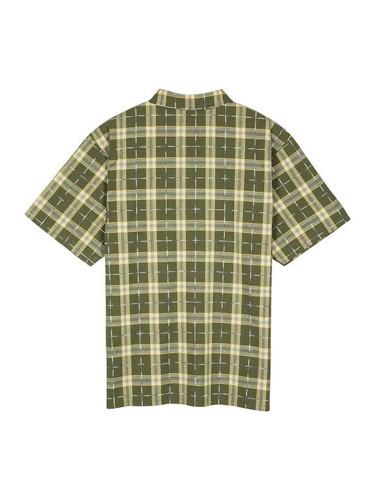 Short-sleeved Shirt Checked Braun