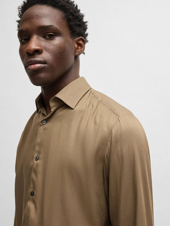 Hugo Kenno Πουκάμισο Dark Beige
