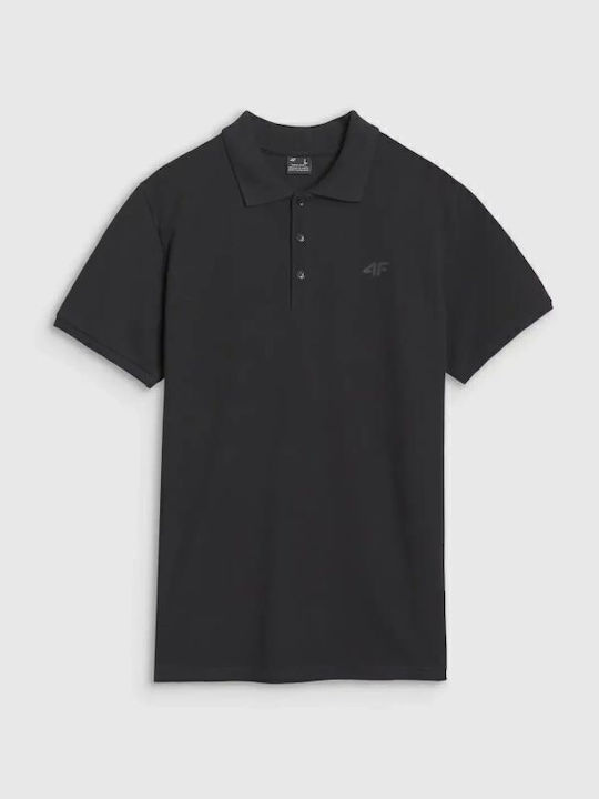 Men's Polo Short Sleeve Black T-shirt