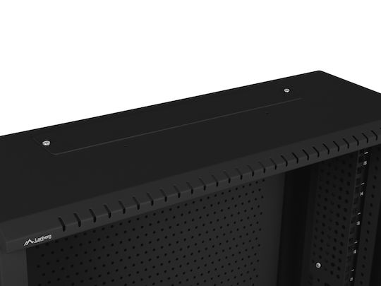 Lanberg Επιτοίχια Καμπίνα Rack 6U Μαύρο WAF1-5203-06-00B