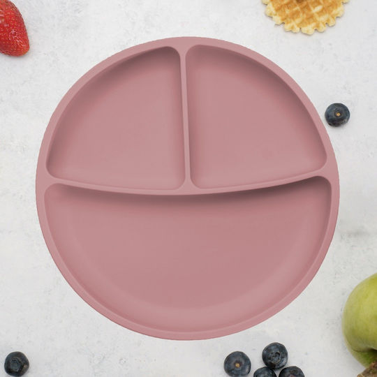 AppeKids Kinderteller aus Silikon Rosa
