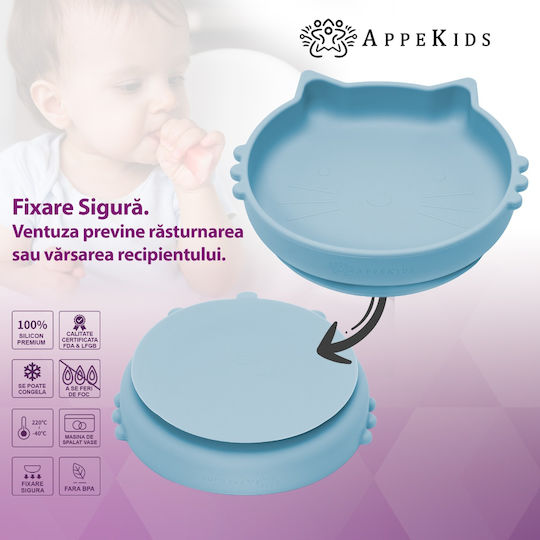 AppeKids Kinderessschale aus Silikon Türkis