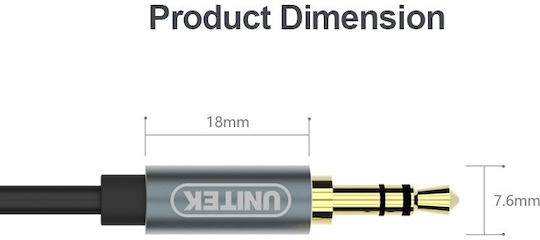 Unitek Y-c926abk 3.5mm To 3.5mm Audio Cable 1.0m