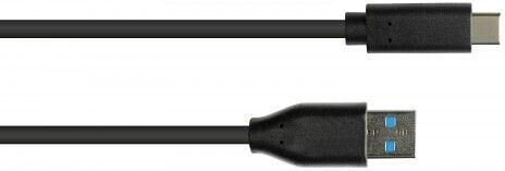 Good Connections Braided USB 3.2 Cable USB-C male - USB-A 100W PD Μαύρο 0.5m 2831-AC005S