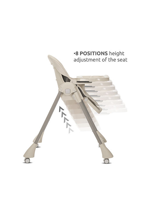 Lorelli Tummy Time Foldable Baby Highchair with Adjustable Height Gray