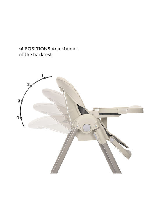 Lorelli Tummy Time Foldable Baby Highchair with Adjustable Height Gray