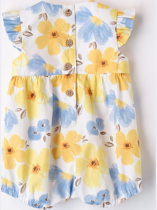 iDO Baby Bodysuit White and Yellow