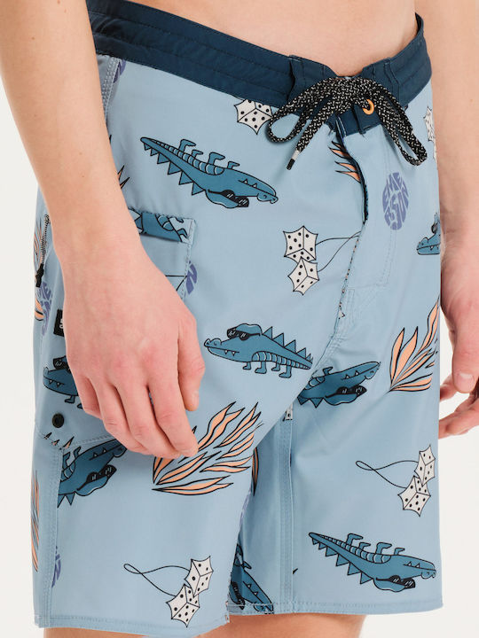 Herren Badebekleidung Shorts Hellblau
