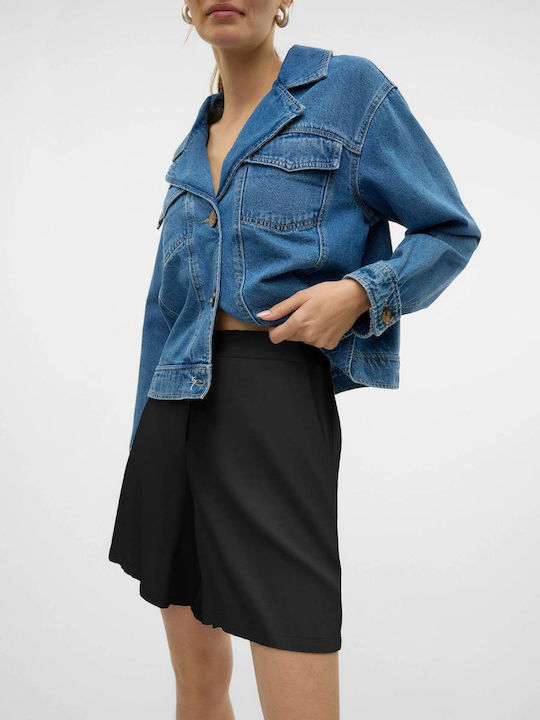 Women's Linen Shorts black