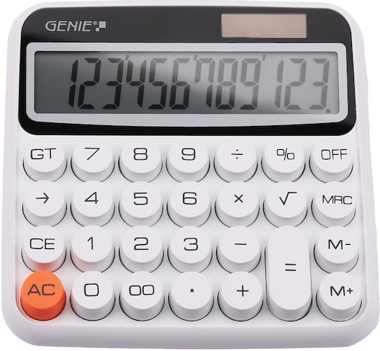 Genie Calculator in White Color 1pcs