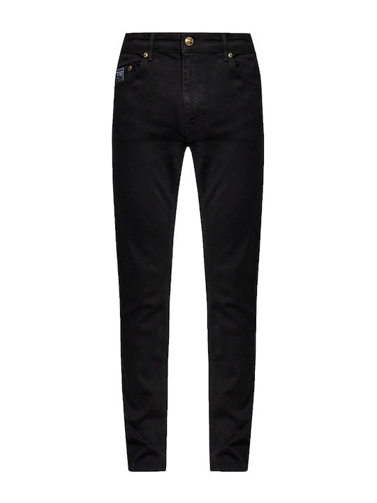 Milano Men's Jeans Pants Elastic with Slim Fit Black
