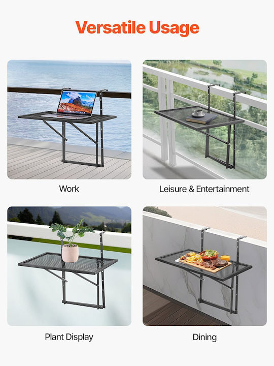 Metal Masa pentru spații exterioare mici Bronz 61x53x59buc