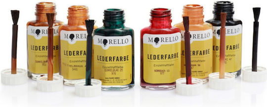 Morello Leather Paint 947 Hellbraun 40ml Ανοιχτο Καφε Βαφή Αλλαγής Χρώματος Ανεξίτηλη Λεία Δέρματα