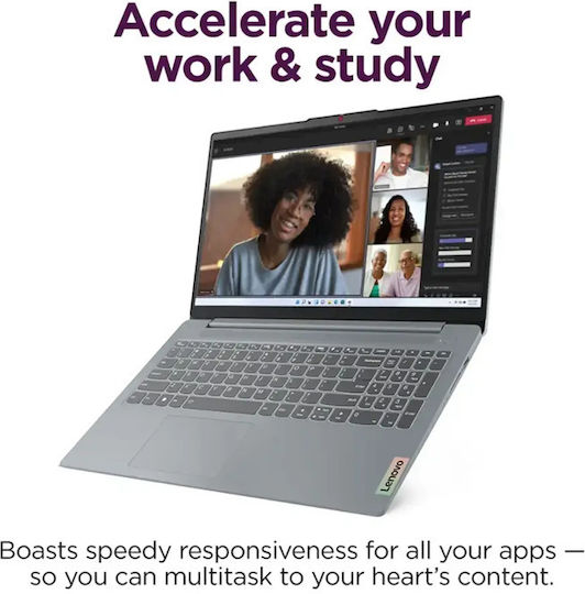 Lenovo IdeaPad Slim 3 15ABR8 15.6" IPS FHD Touchscreen (Ryzen 7-5825U/16GB/512GB SSD/W11 Home) Arctic Grey (US Keyboard)