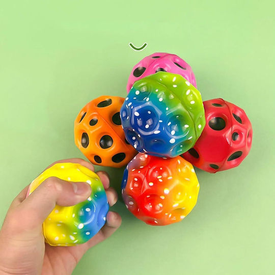 Poudya Bouncy Moon Ball Kids Crazy Ball Orange 15cm.