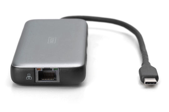 Digitus USB-C Docking Station with HDMI 4K PD Ethernet Gray (DA-70914)