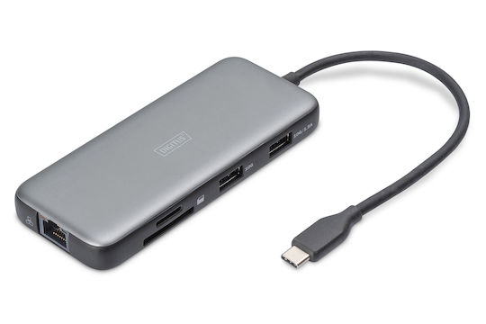 Digitus USB-C Docking Station with HDMI 4K PD Ethernet Gray (DA-70914)