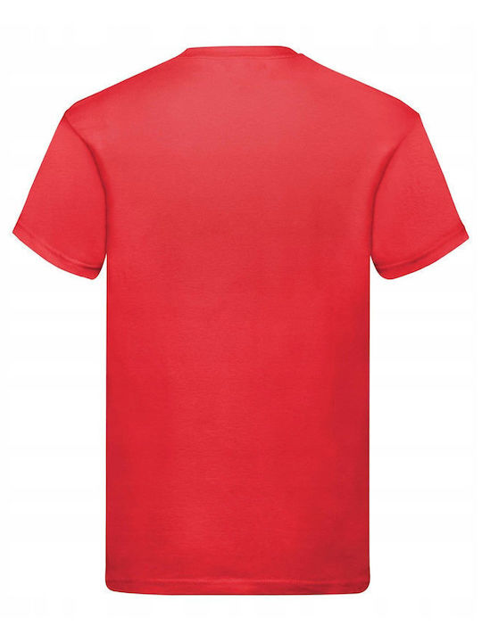 Fruit of the Loom Original Unisex Short Sleeve Promotional T-Shirt red