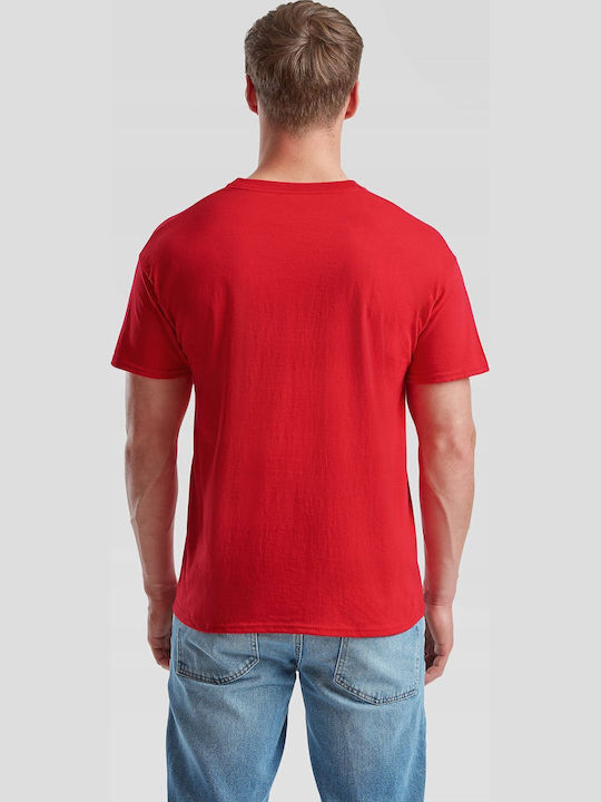Fruit of the Loom Original Unisex Short Sleeve Promotional T-Shirt red