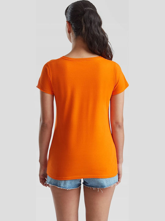 Fruit of the Loom Valueweight Women's Short Sleeve Promotional T-Shirt Orange