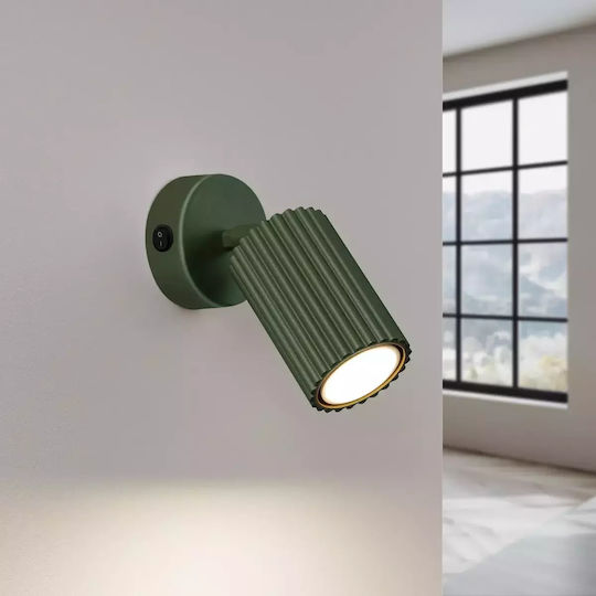Sollux Einzel Spot mit Fassung GU10 in Grün Farbe