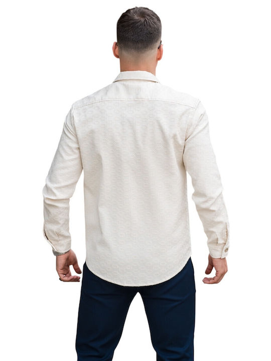 Дълъг Ръкав Overshirt Екрю