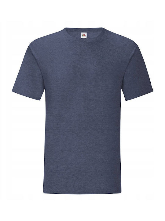 Fruit of the Loom Iconic Men's Short Sleeve Promotional T-Shirt Heather Navy