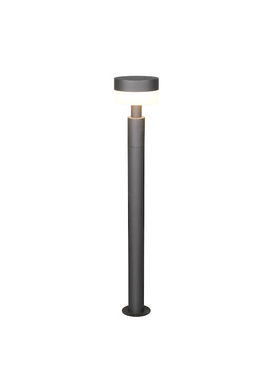 Trio Lighting Mackenzie Φωτιστικό Κολωνάκι Εξωτερικού Χώρου με Θερμό Λευκό Φως Γκρι