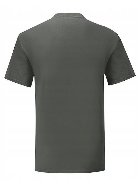 Fruit of the Loom Iconic Men's Short Sleeve Promotional T-Shirt Light Graphite