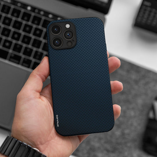 Калъф Sonique Carbon Series за Motorola Moto G84 5G Син