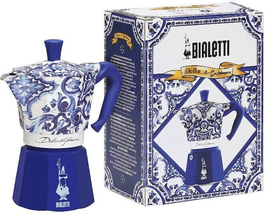 Bialetti Moka Express Кафеварка За Еспресо Синя