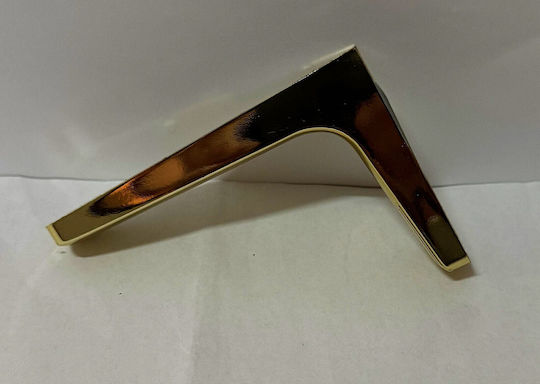 Eckregal Schwere Ausführung Kunststoff in Gold Farbe 120x180mm 2Stück