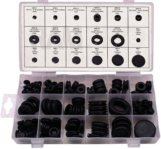 O Ring Washers & Plugs Set 125 Pieces Grommet Assortment Z692912