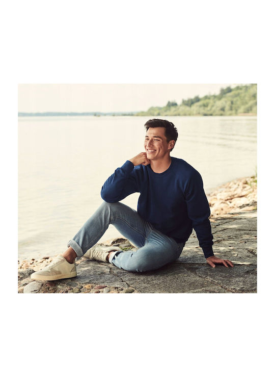 Fruit of the Loom Raglan Men's Long Sleeve Promotional Sweatshirt Navy