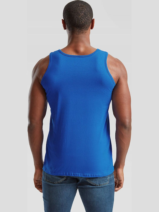 Fruit of the Loom Men's Sleeveless Promotional Blouse Royal Blue