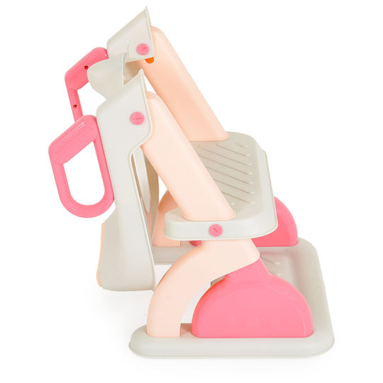 Cangaroo Toddler Toilet Seat Murray With Footrest Handles And Pink Cushion