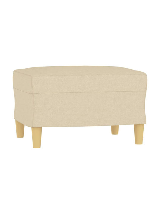 Living Room Furniture Set 3-Seater & 2-Seater & Armchair & Stool Beige
