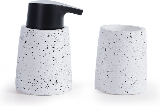 Nef-Nef Homeware Dispenser Κεραμικό Λευκό 260ml