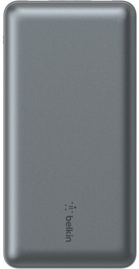 Belkin Boost Charge Power Bank 20000mAh 15W with 2 USB-A Ports and USB-C Port Gray