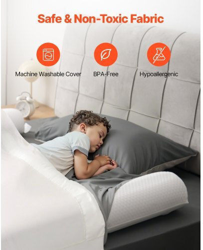 Vevor Bed Rail Guard made of Plastic 132x18cm 2pcs